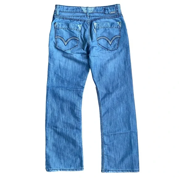 Levis SilverTab Bootcut Jeans 32 x 32 Western Lightwash Blue Gray Color Y2K - Picture 4 of 12